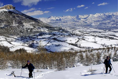 Promenade en raquettes autour des Gu�rins